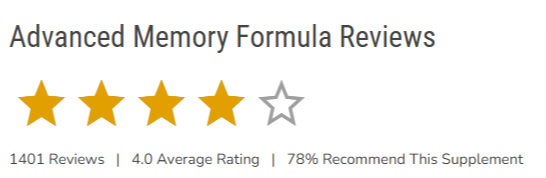 Advanced-Memory-Formula Overall customer Reviews