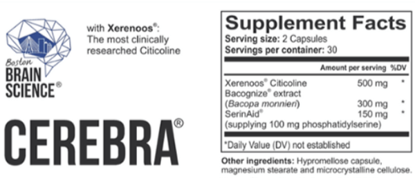 Cerebra Supplement Facts